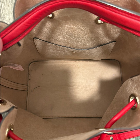 Kate Spade Red Leather Bucket Bag - Picture 4 of 8
